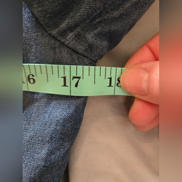 WHBM | Women's Double-Breasted Blue Blazer, Size 4P - Picture 9 of 9